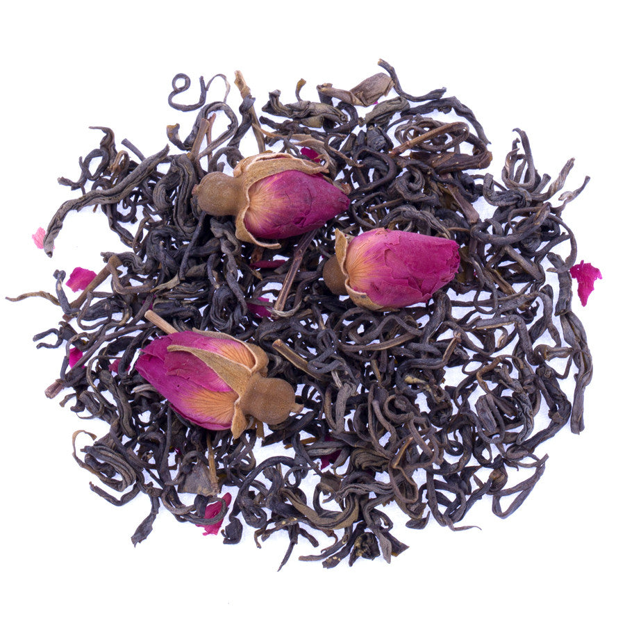 Red Rosebud and Fur Peak Green Tea - High Mountain Tea